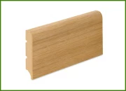 Listwa przypodłogowa MDF okleinowana fornirem dębowym nielakierowana  80 x 16 R10 PLUS – wilgocioodporny